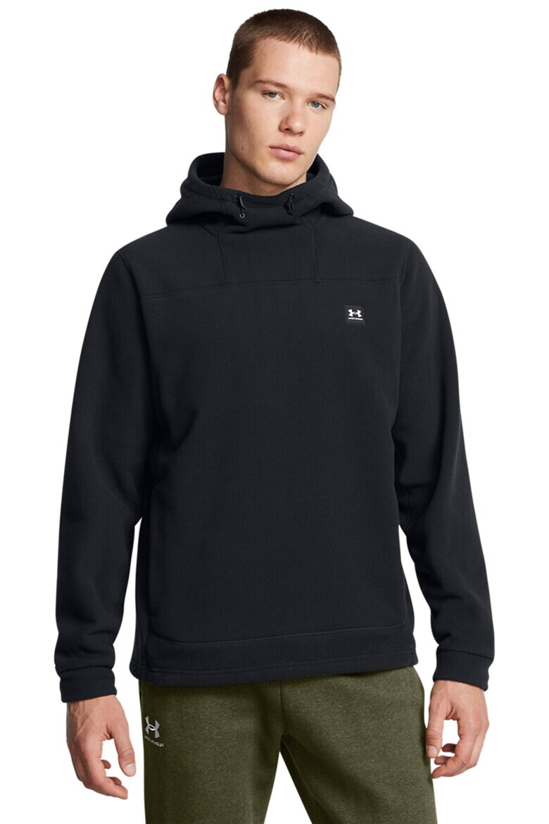 Under Armour Фитнес худи от микрополар с лого - Черен - Pepit.bg
