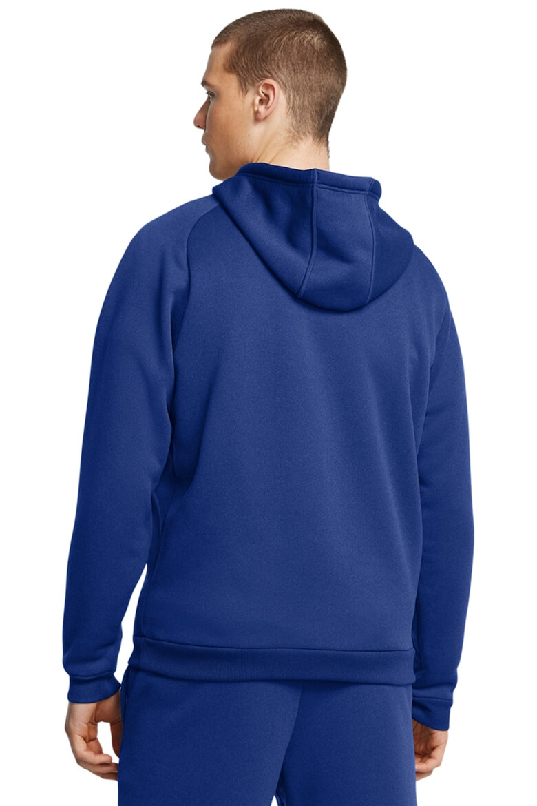 Under Armour Фитнес худи Pro с цип - Черен/Кралско Синьо - Pepit.bg