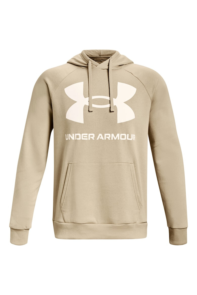 Under Armour Фитнес худи Rival с лого и ръкави реглан - Pepit.bg