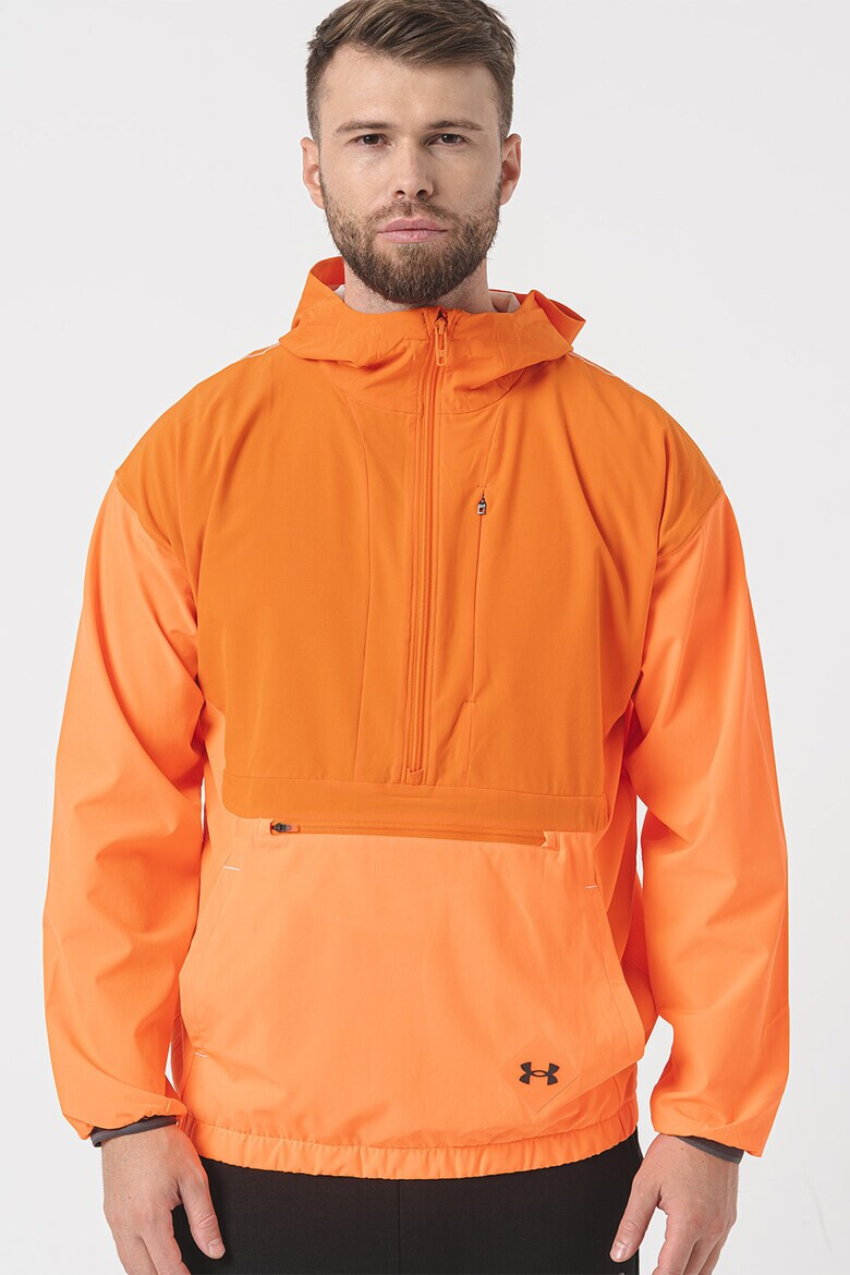 Under Armour Фитнес худи с джоб с цип - Pepit.bg