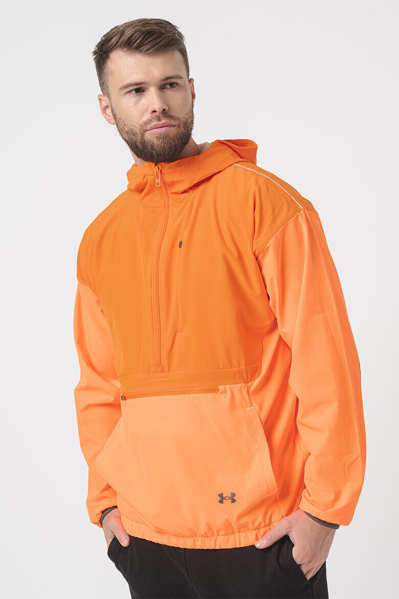 Under Armour Фитнес худи с джоб с цип - Pepit.bg