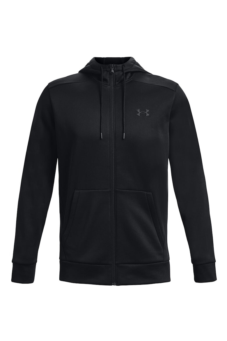 Under Armour Фитнес худи с лого и цип - Pepit.bg