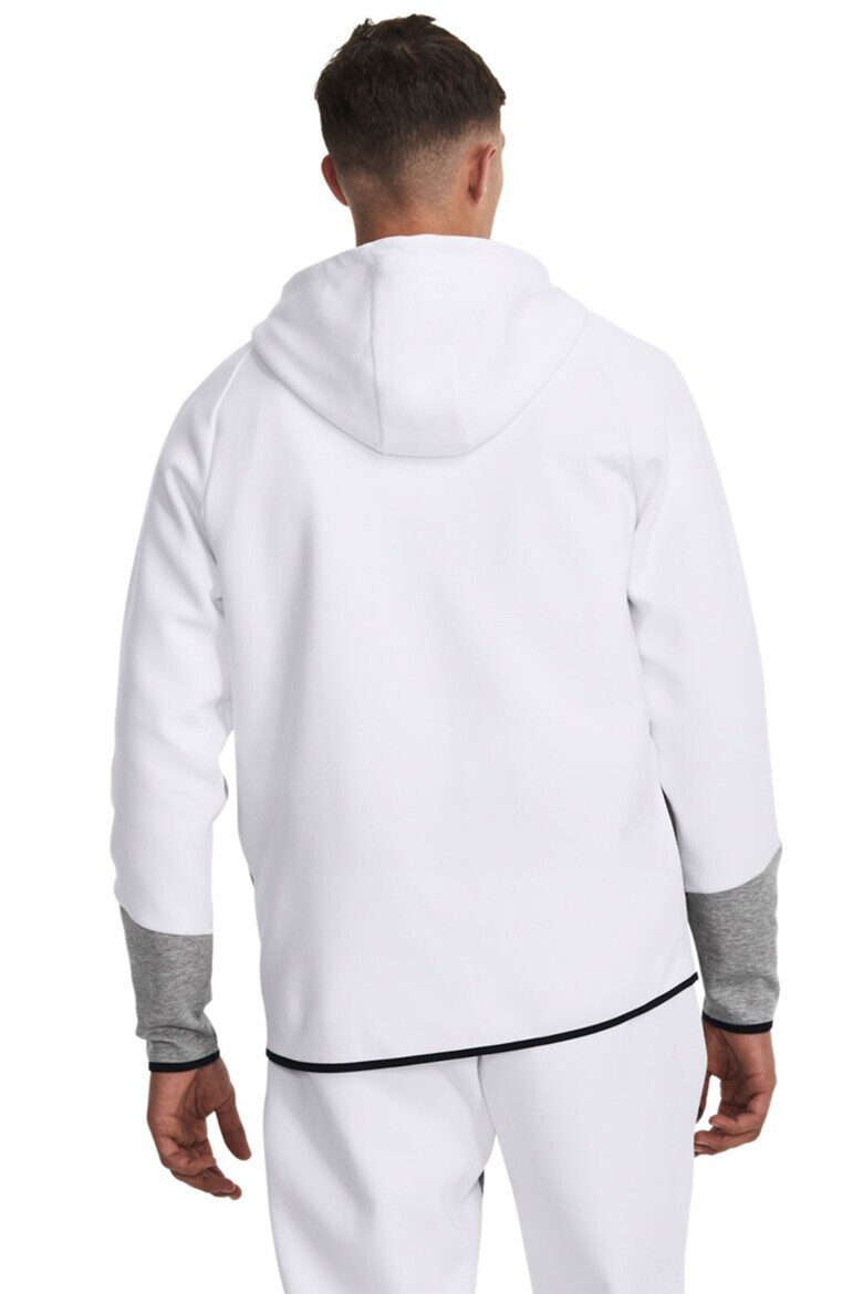 Under Armour Фитнес худи Unstoppable с цип - Бял/Сив - Pepit.bg