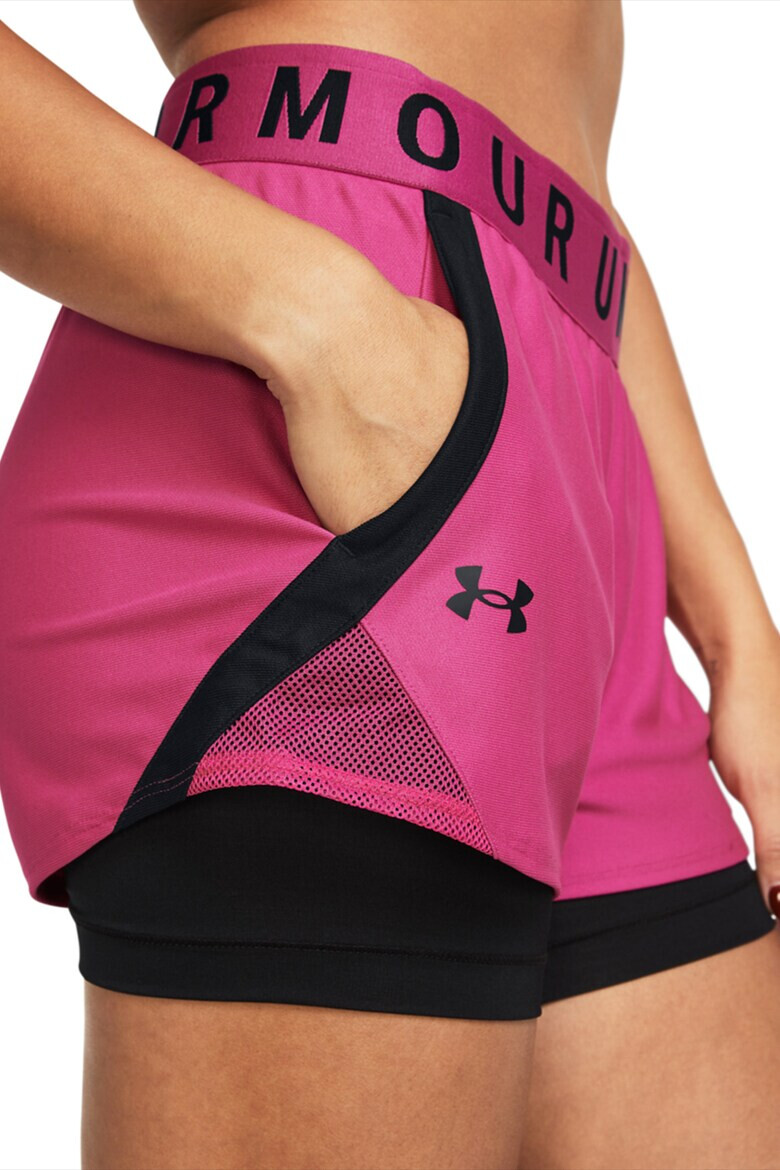 Under Armour Фитнес шорти Play Up с дизайн 2 в 1 - Pepit.bg