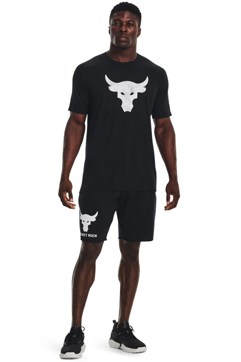 Under Armour Фитнес шорти Project Rock Terry Brahma с принт - Pepit.bg