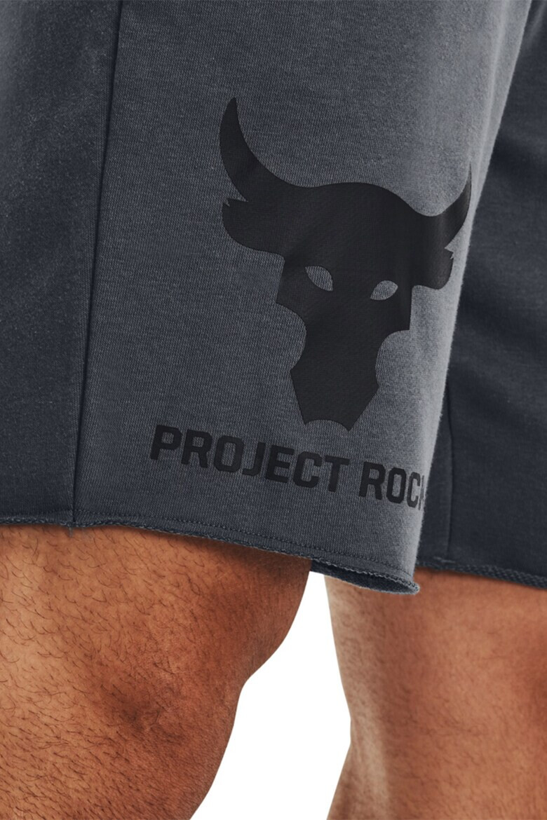 Under Armour Фитнес шорти Project Rock Terry Brahma с принт - Pepit.bg