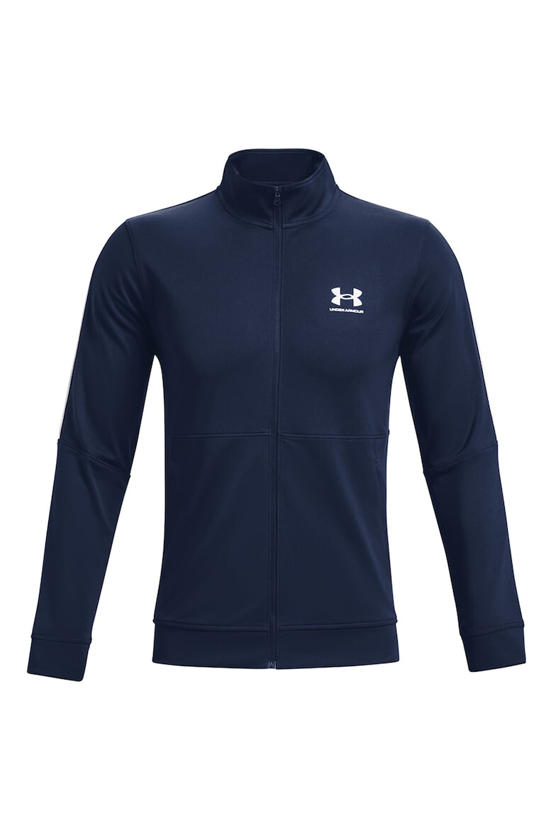 Under Armour Фитнес суитшърт от пике с цип - Pepit.bg