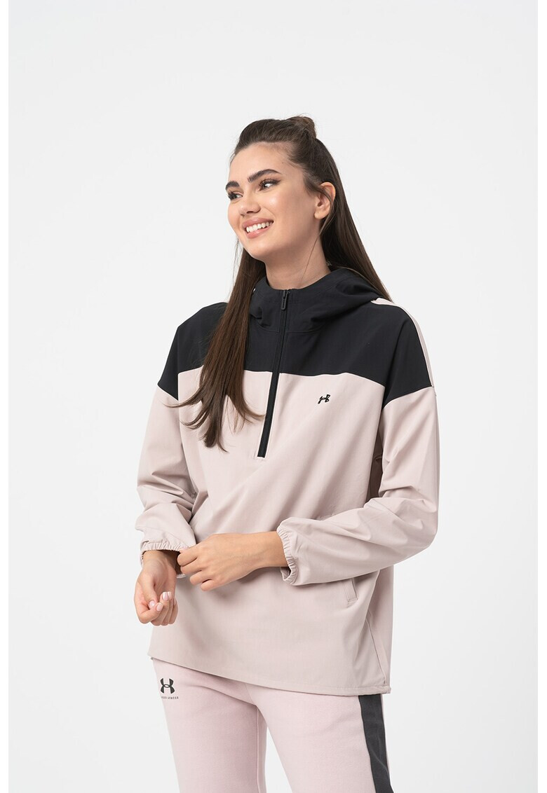 Under Armour Фитнес суитшърт с къс цип - Pepit.bg