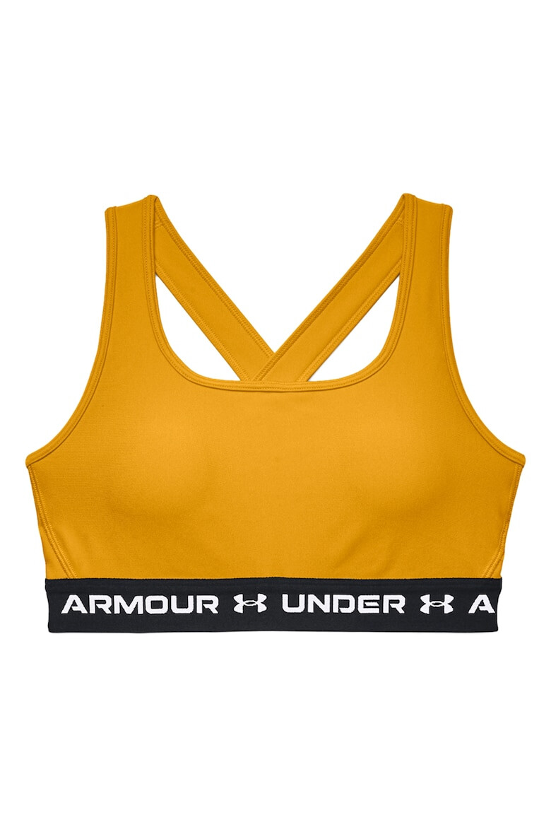 Under Armour Фитнес бюстие с лого и средна поддръжка - Pepit.bg