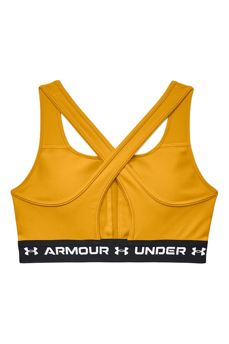 Under Armour Фитнес бюстие с лого и средна поддръжка - Pepit.bg