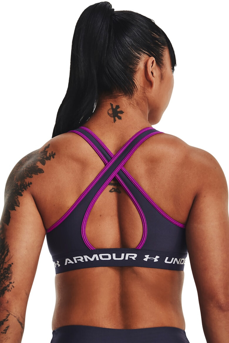 Under Armour Фитнес бюстие с кръстосан гръб - Pepit.bg