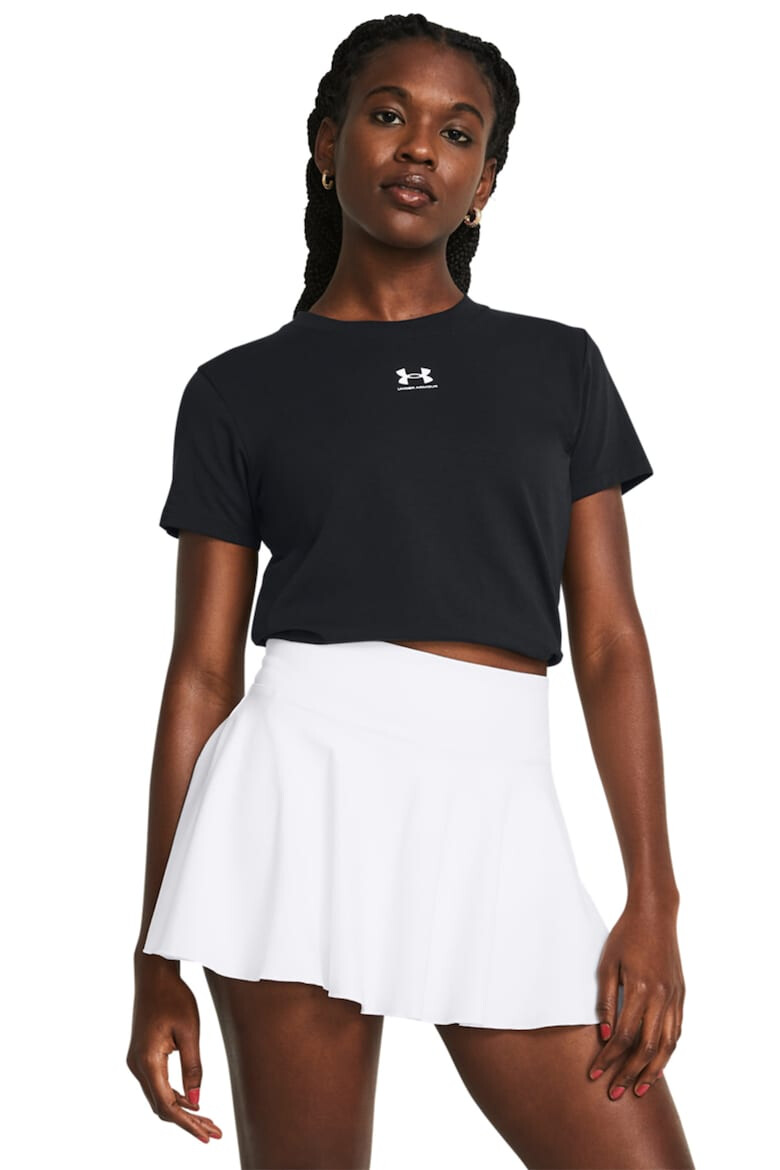 Under Armour Фитнес тениска Rival Core с лого - Pepit.bg