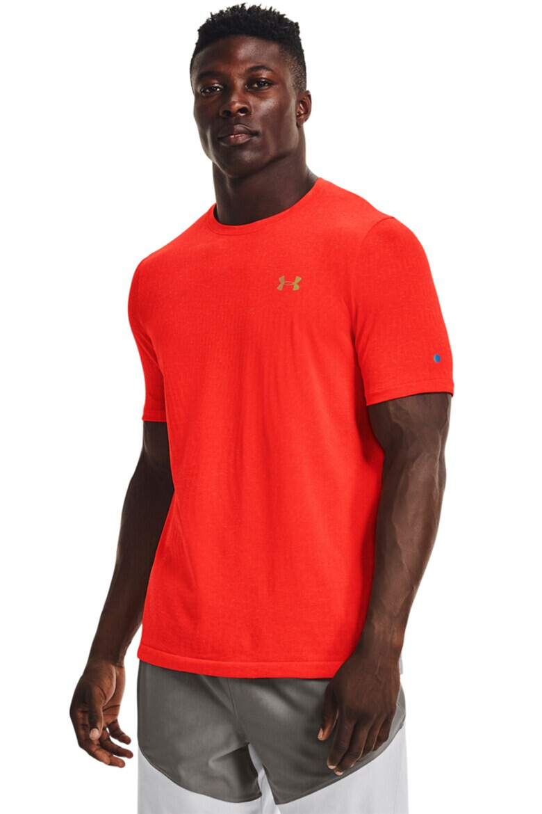 Under Armour Фитнес тениска Rush с овално деколте - Pepit.bg