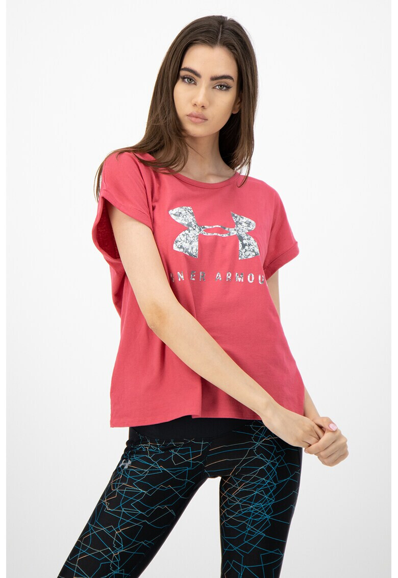 Under Armour Фитнес тениска с лого - Pepit.bg