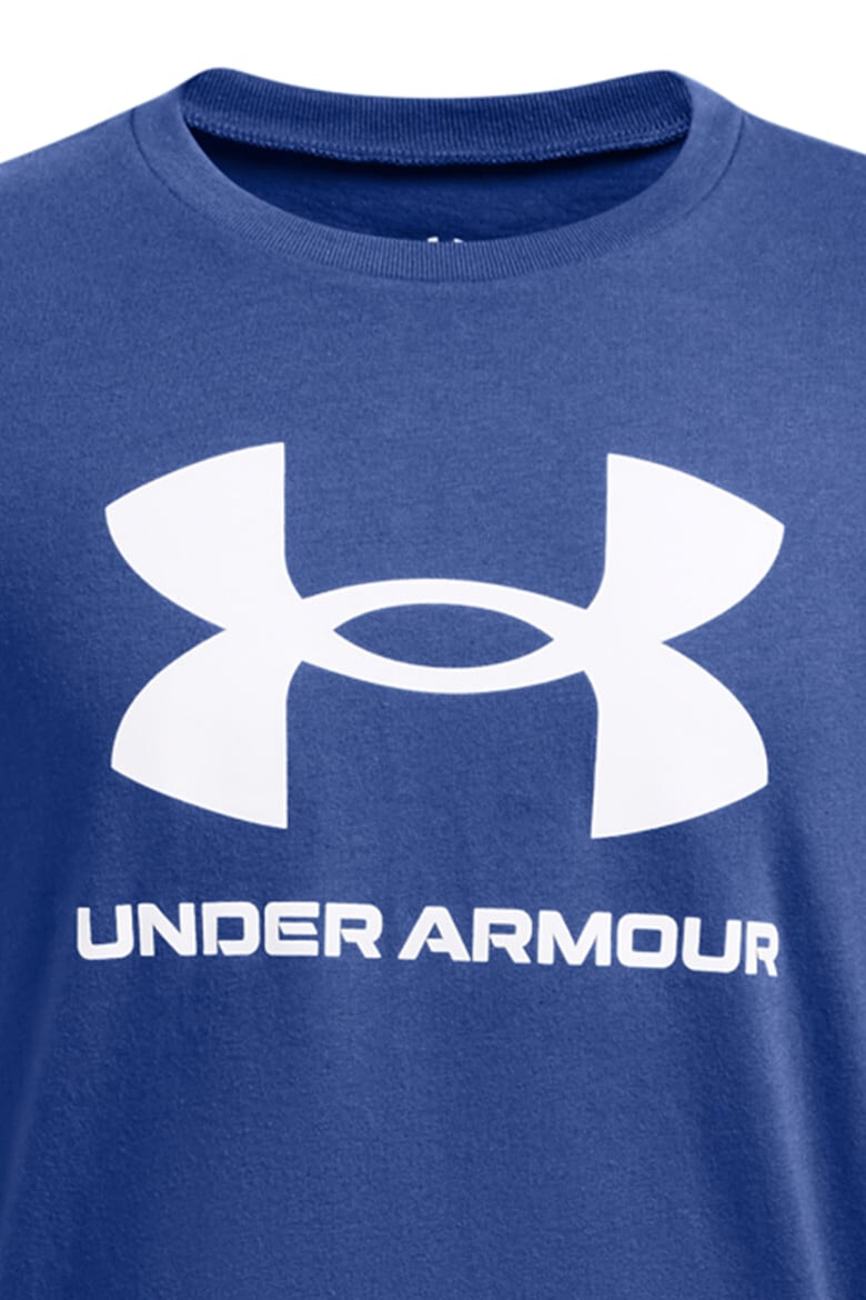 Under Armour Фитнес тениска Sportstyle с лого - Pepit.bg