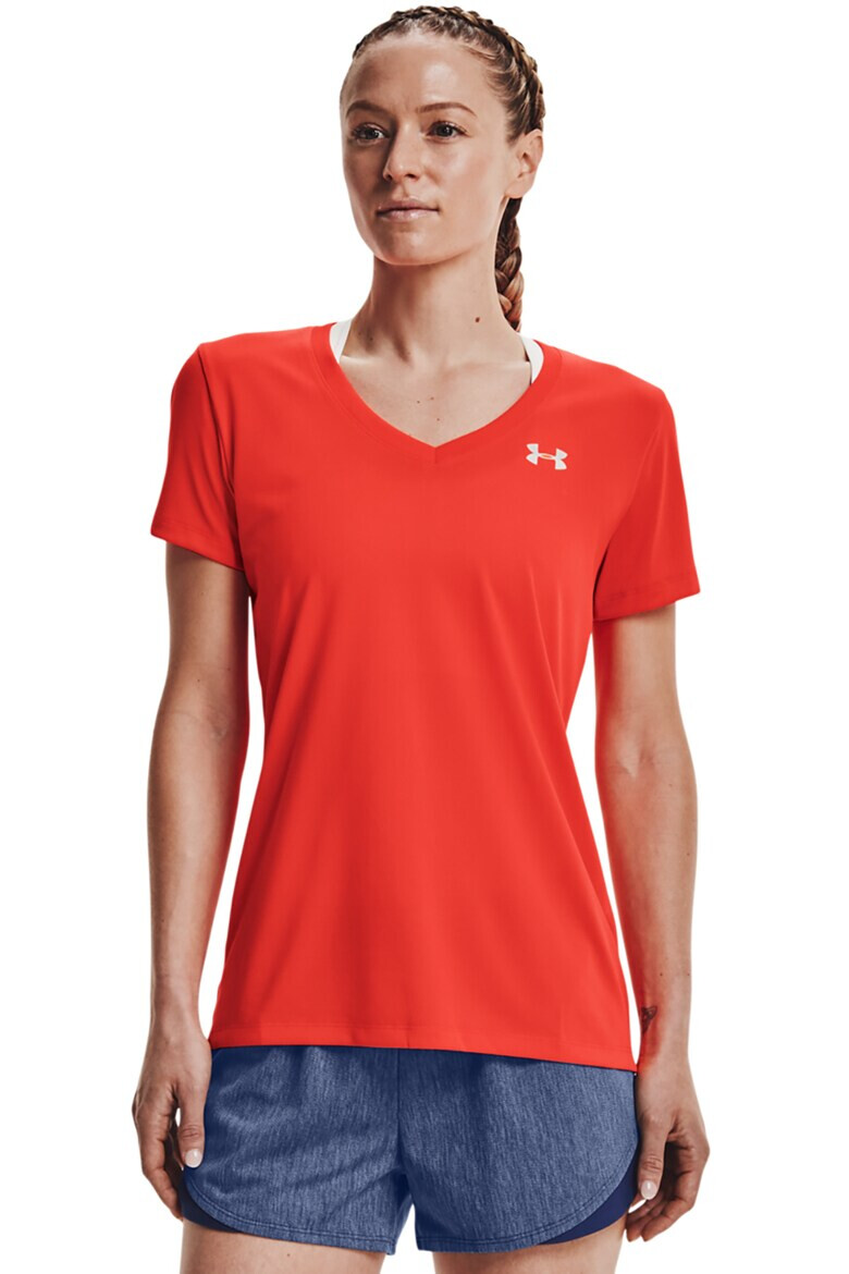 Under Armour Фитнес тениска Tech™ с шпиц деколте - Pepit.bg