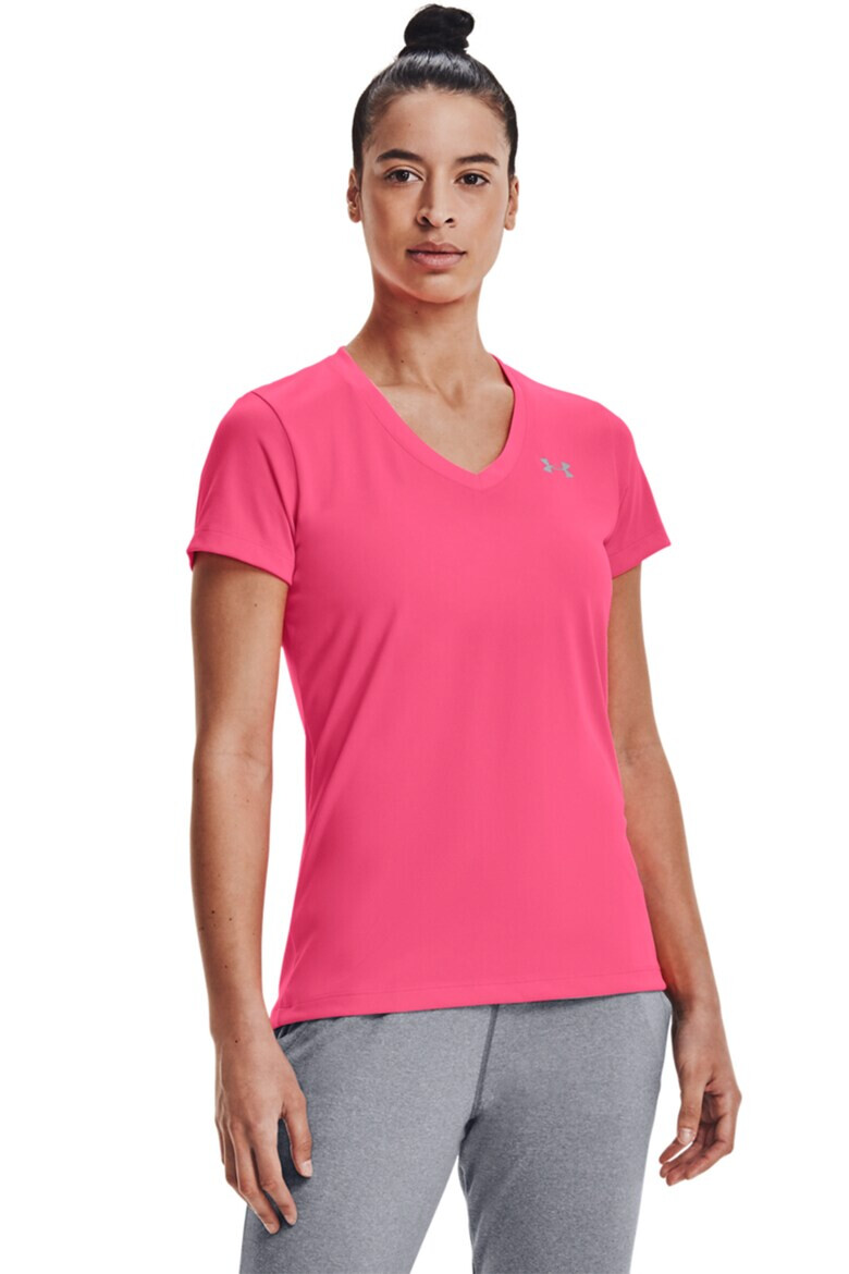 Under Armour Фитнес тениска Tech™ с шпиц деколте - Pepit.bg