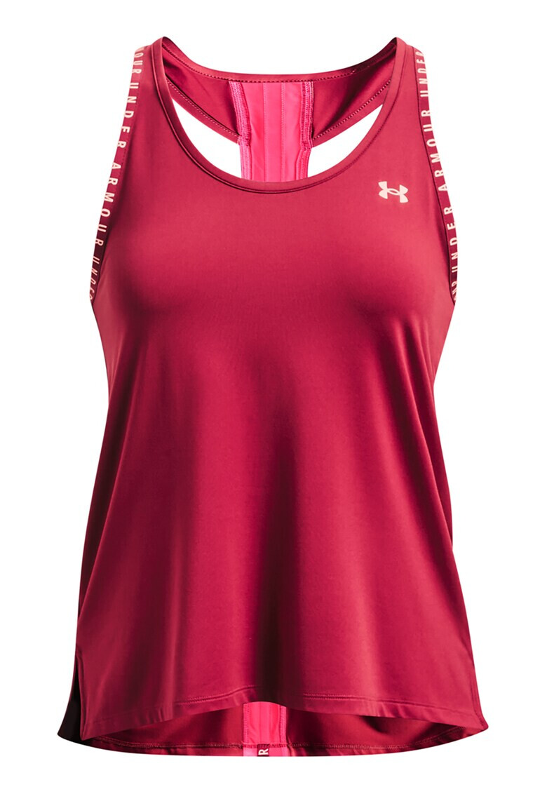 Under Armour Фитнес топ Knockout с изрязан гръб - Pepit.bg