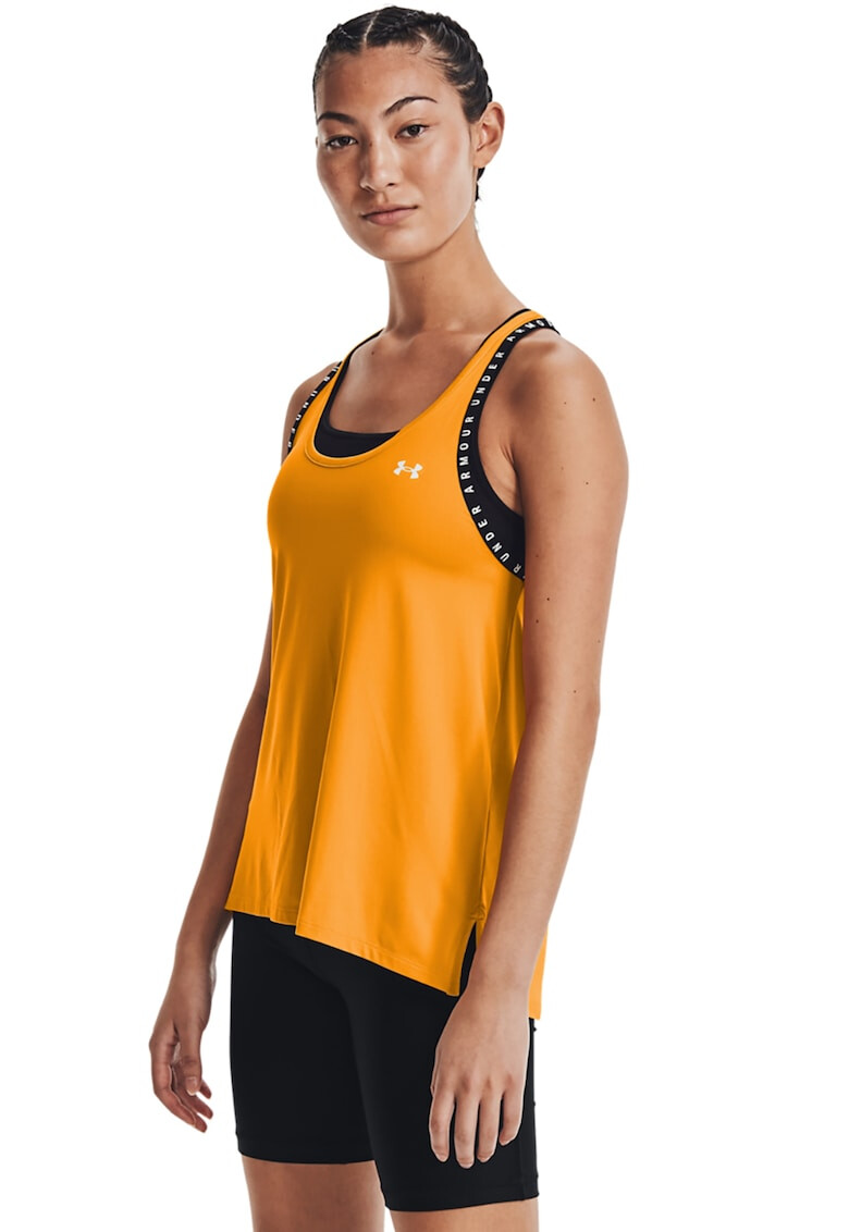 Under Armour Фитнес топ Knockout с изрязан гръб - Pepit.bg