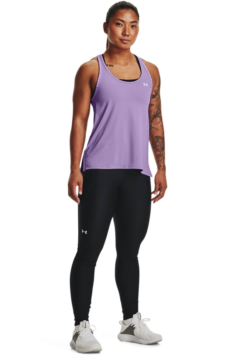 Under Armour Фитнес топ Knockout с изрязан гръб - Pepit.bg