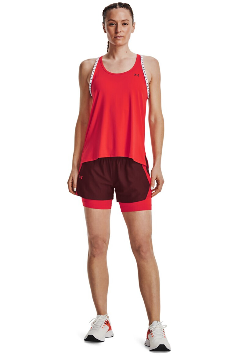 Under Armour Фитнес топ Knockout с лого - Pepit.bg