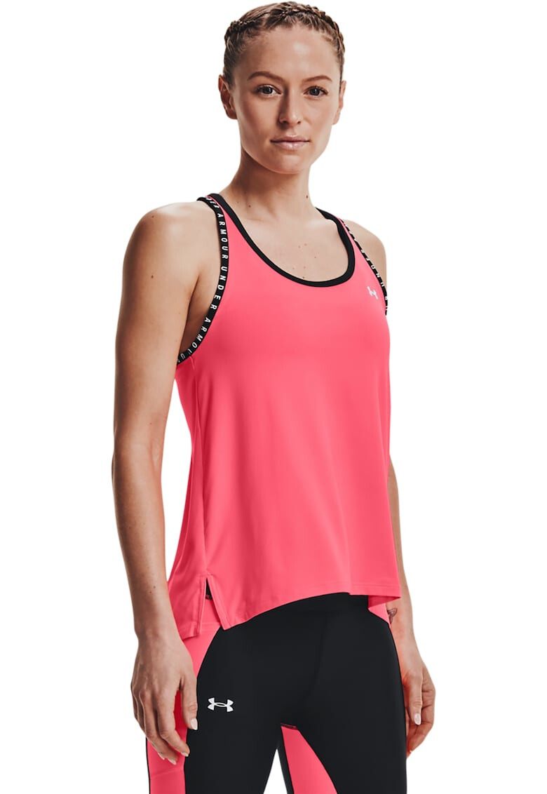 Under Armour Фитнес топ Knockout с лого - Pepit.bg