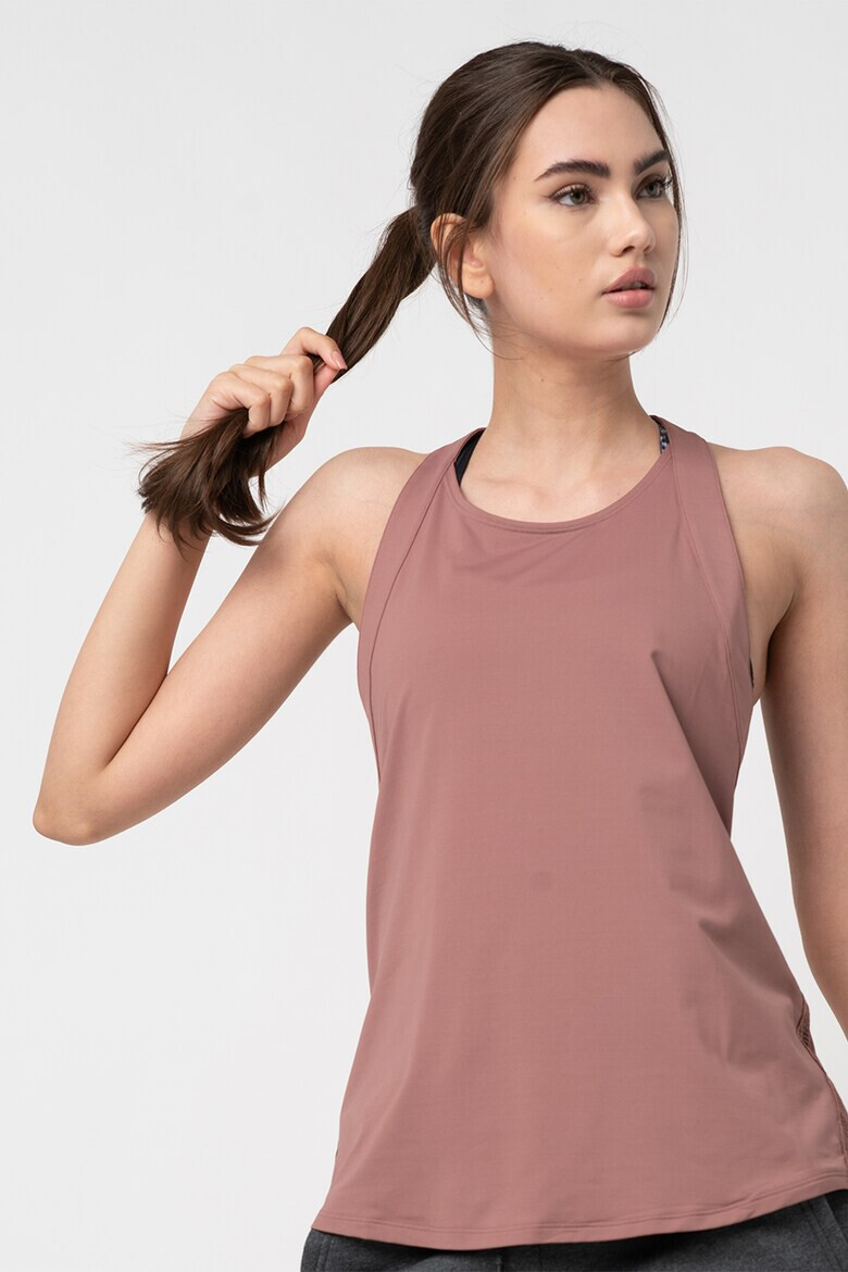 Under Armour Фитнес топ Misty с мрежести елементи - Pepit.bg