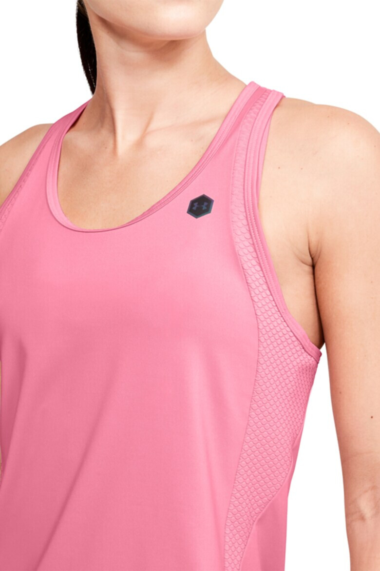 Under Armour Фитнес топ Rush™ с изрязан гръб - Pepit.bg