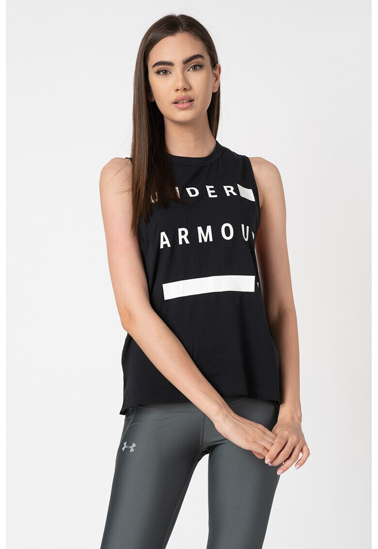 Under Armour Фитнес топ с лого - Pepit.bg