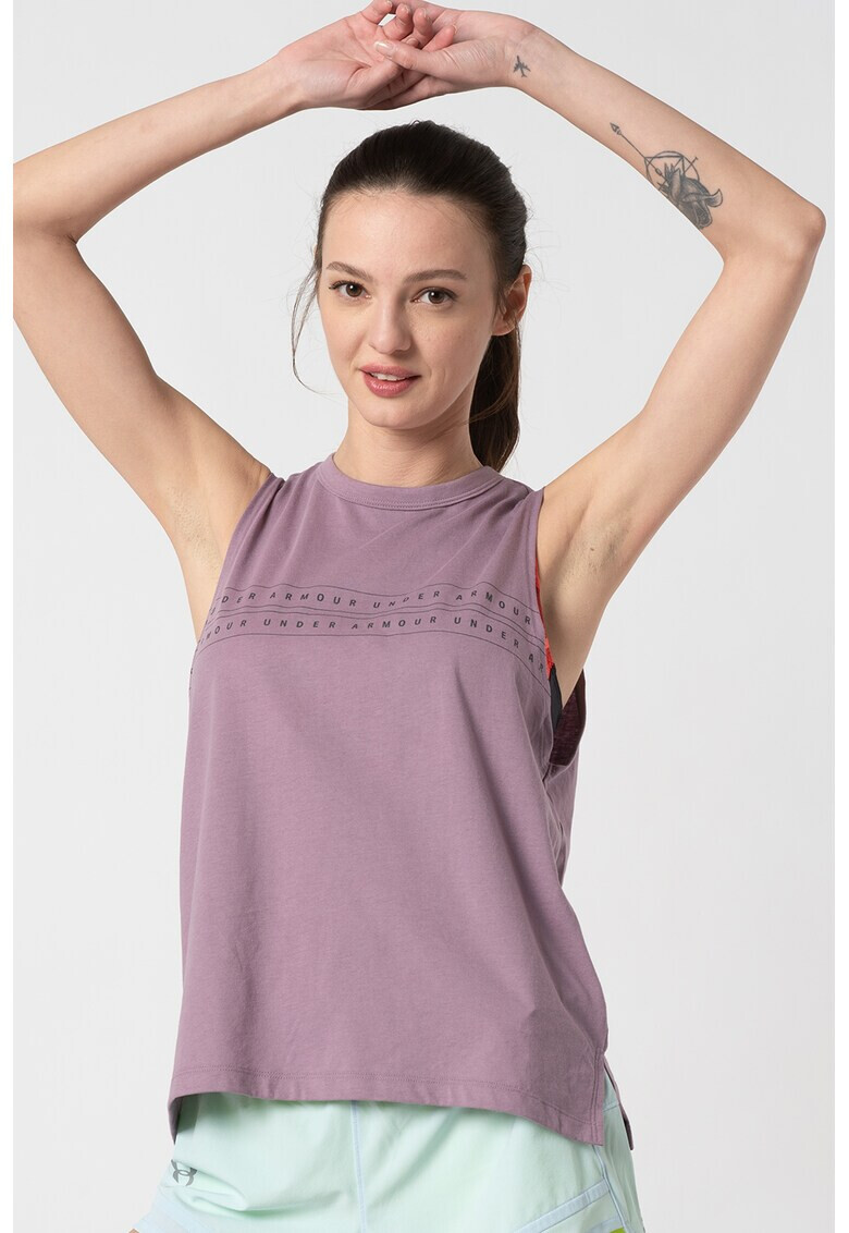 Under Armour Фитнес топ с лого - Pepit.bg