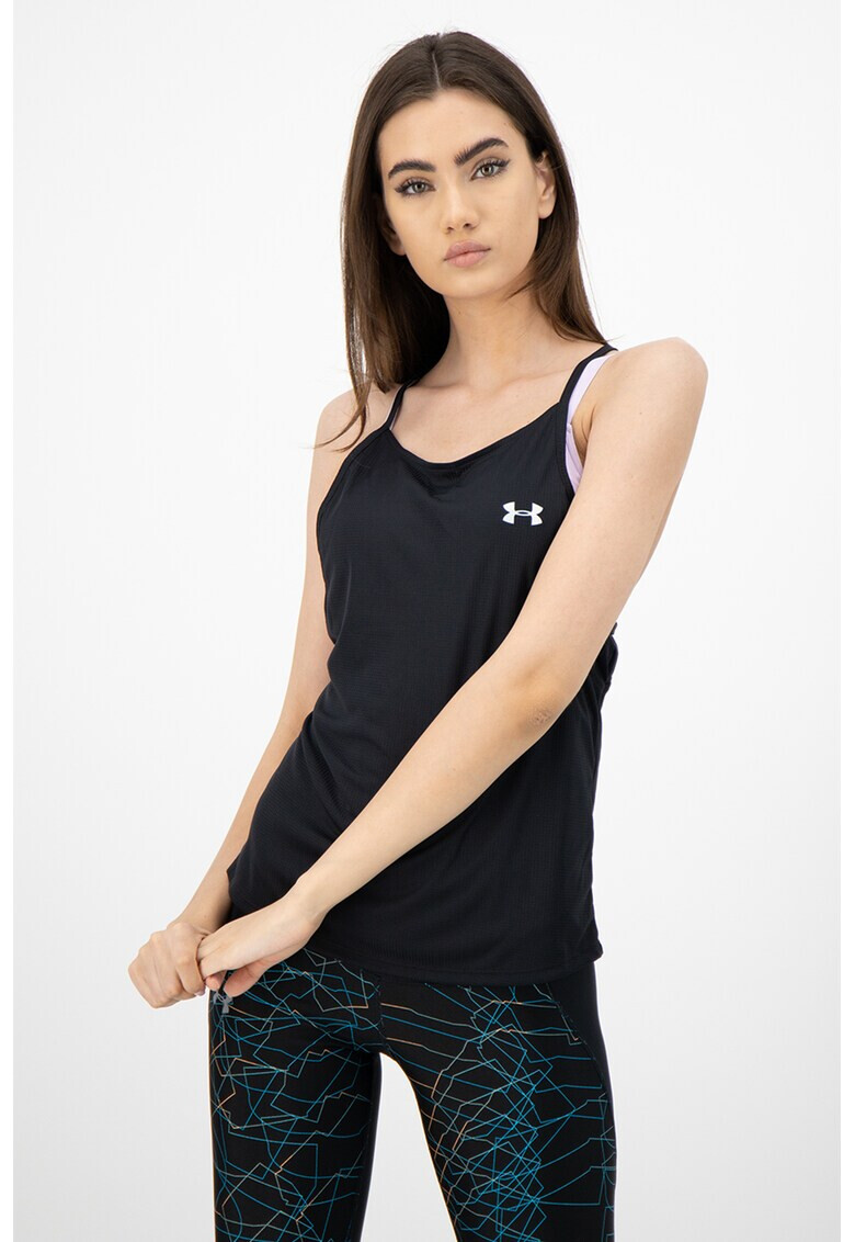 Under Armour Фитнес топ Speed Stride с лого - Pepit.bg