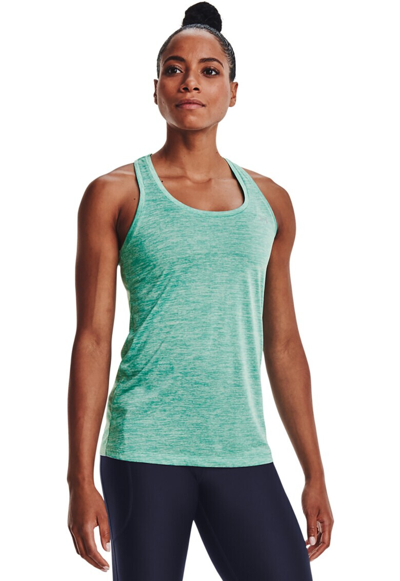 Under Armour Фитнес топ Tech™ с изрязан гръб - Pepit.bg