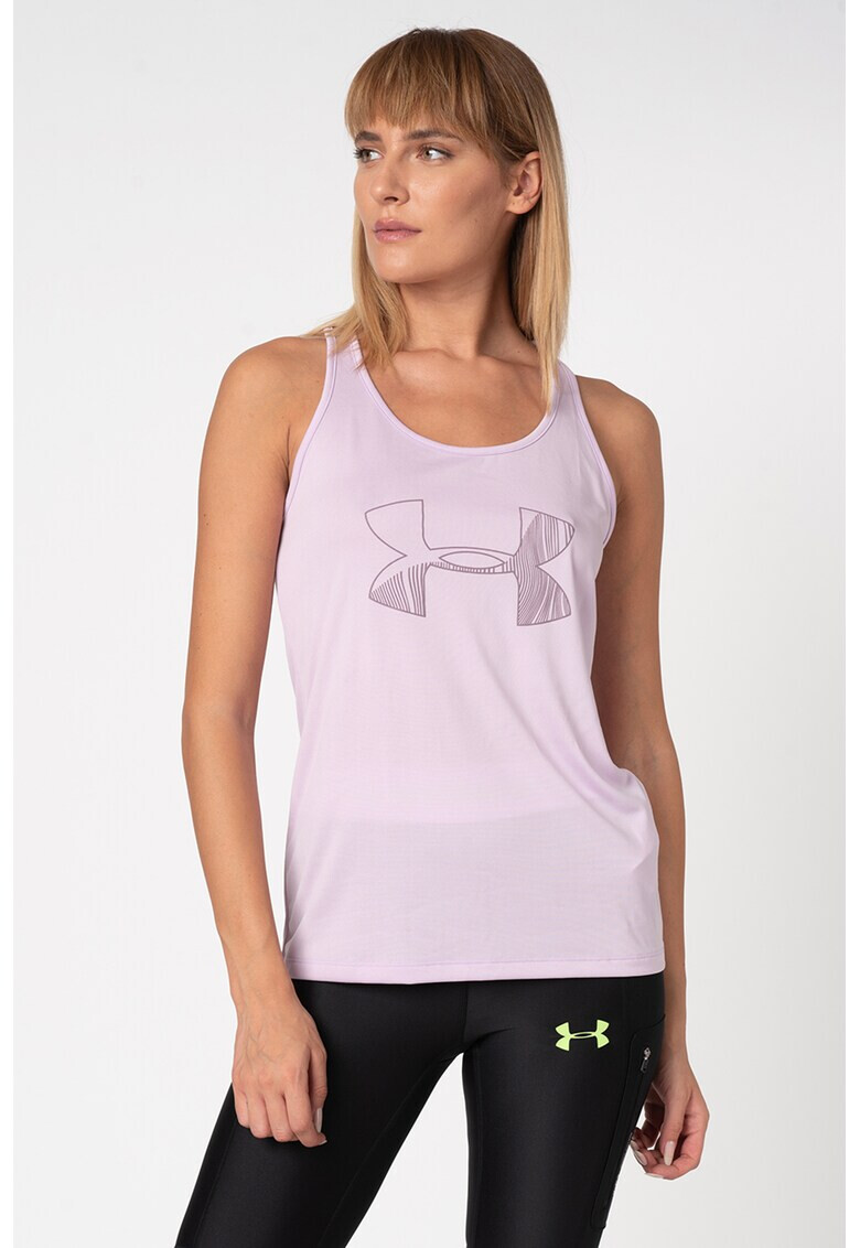 Under Armour Фитнес топ Tech с лого - Pepit.bg