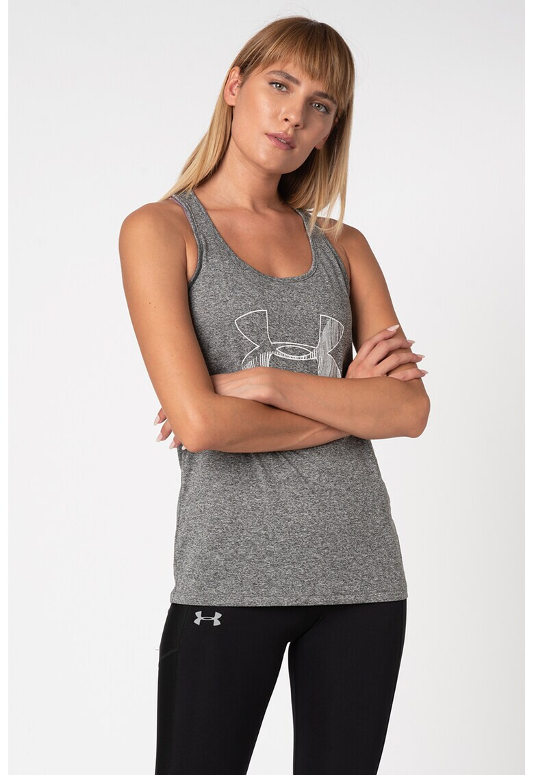 Under Armour Фитнес топ Tech с лого - Pepit.bg