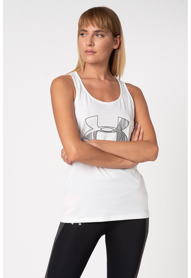 Under Armour Фитнес топ Tech с лого - Pepit.bg