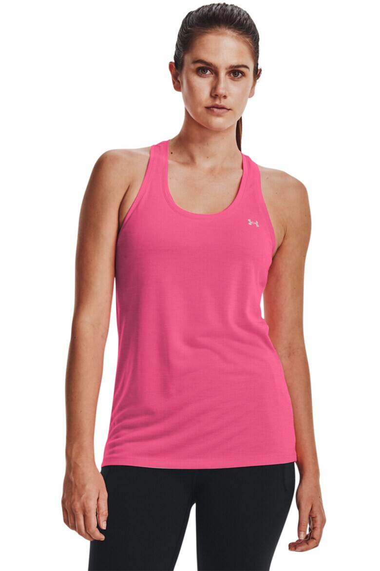 Under Armour Фитнес топ Tech™ с изрязан гръб - Pepit.bg
