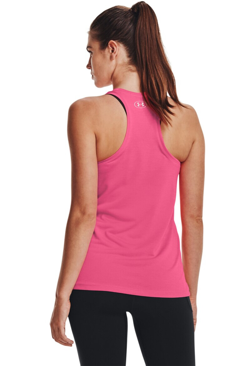 Under Armour Фитнес топ Tech™ с изрязан гръб - Pepit.bg
