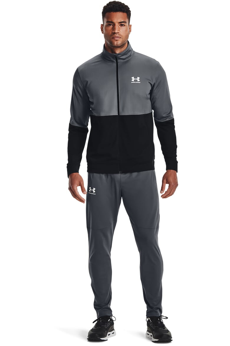 Under Armour Фитнес суитшърт от пике с цип - Pepit.bg