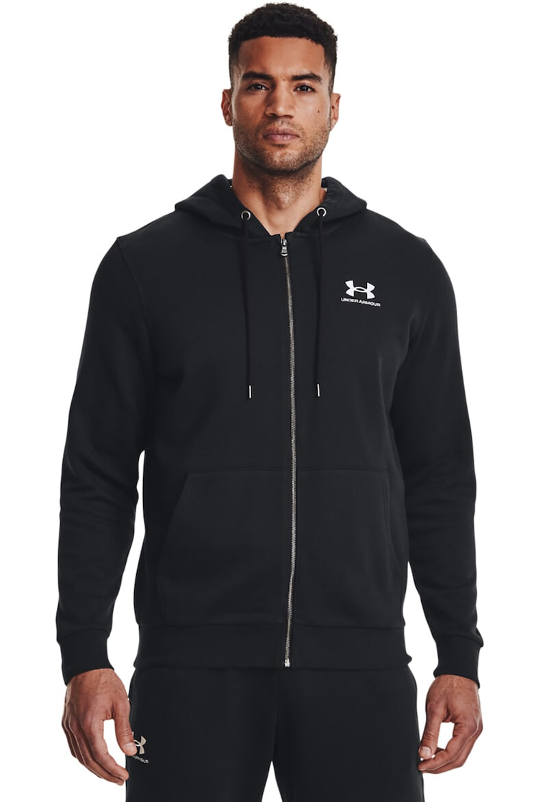 Under Armour Худи Essential с цип и джобове - Pepit.bg