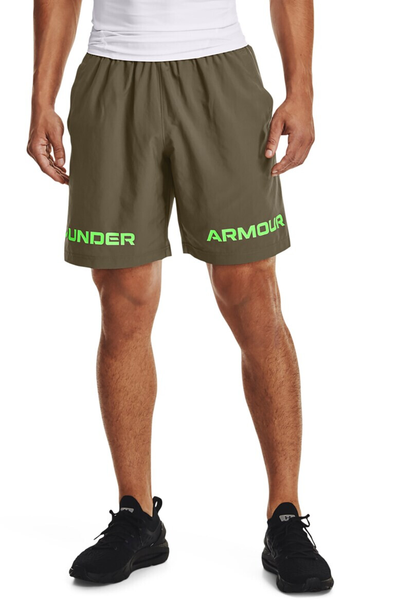 Under Armour Къс фитнес панталон Graphic с лого - Pepit.bg