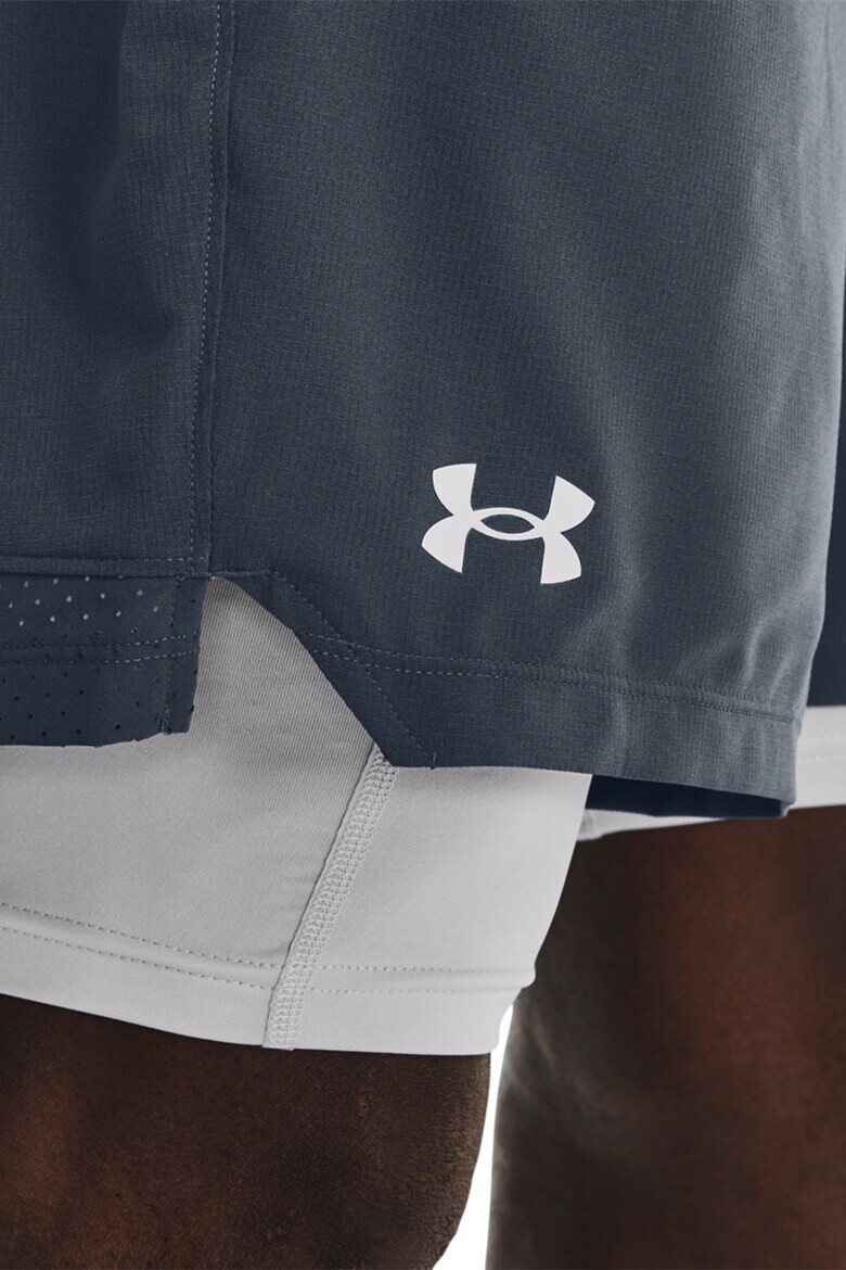 Under Armour Къс фитнес панталон Vanish Woven с дизайн 2в1 - Pepit.bg