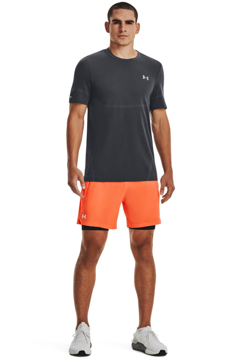 Under Armour Къс фитнес панталон Vanish Woven с дизайн 2в1 - Pepit.bg