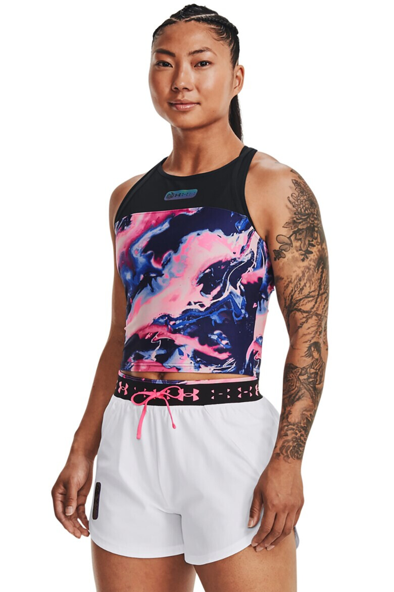 Under Armour Къс топ за бягане Run Anywhere - Pepit.bg