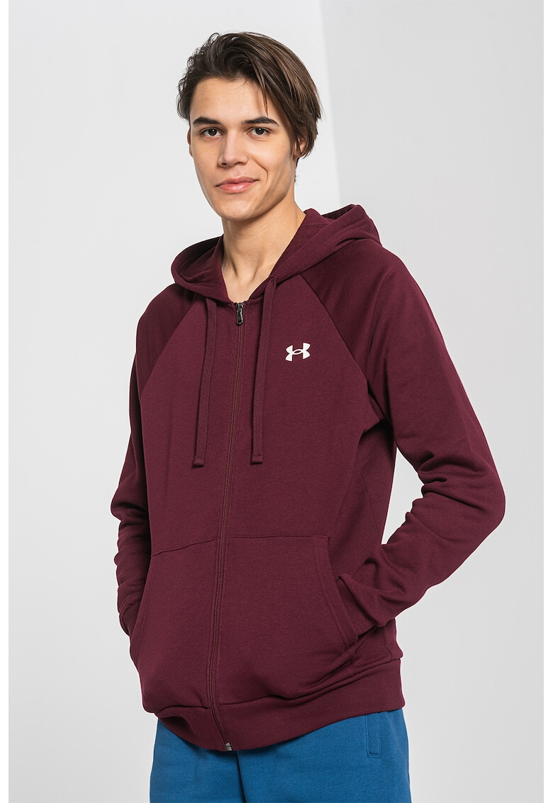 Under Armour Поларен фитнес суитшърт с качулка и цип Rival Fleece® - Pepit.bg