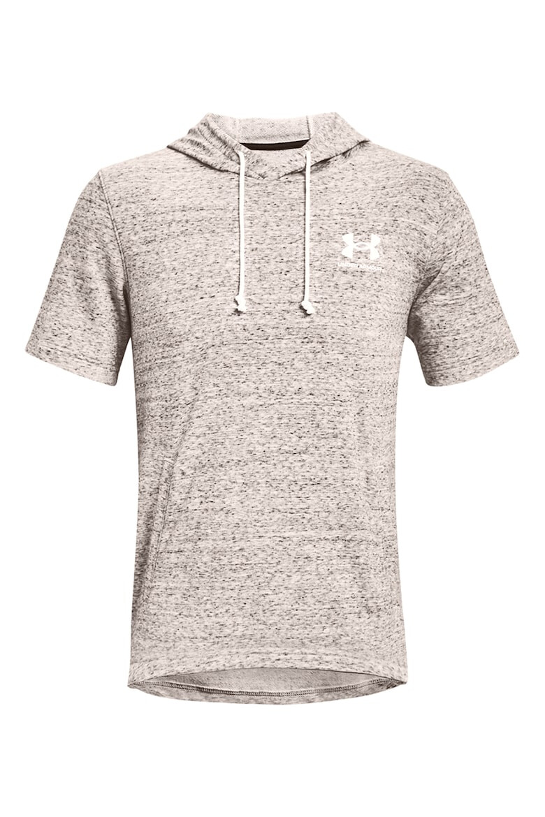 Under Armour Пухено тренировъчно худи Rival с къси ръкави - Pepit.bg