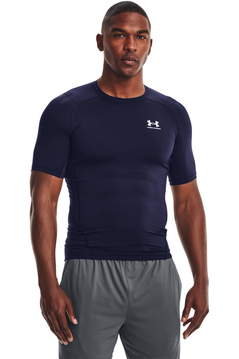 Under Armour Слим фитнес тениска с лого - Pepit.bg