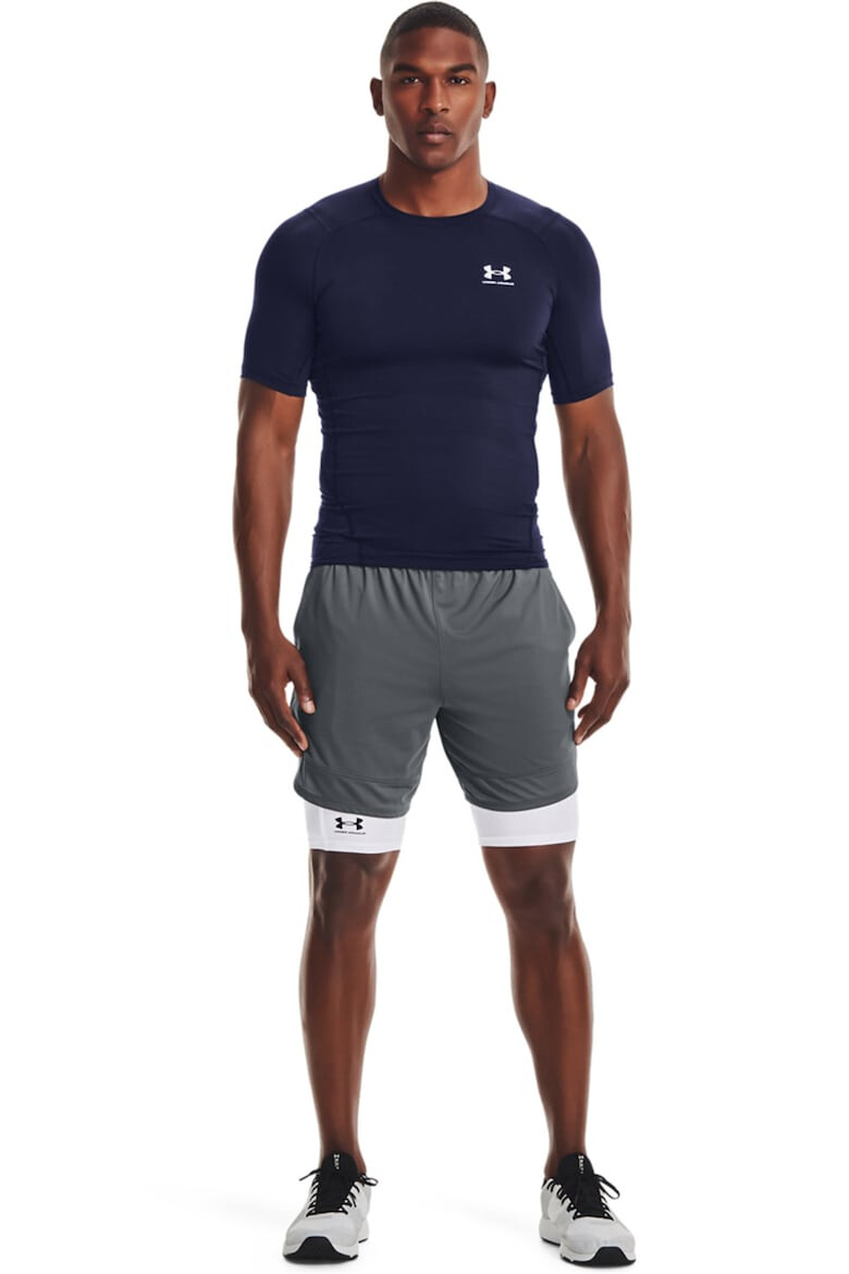 Under Armour Слим фитнес тениска с лого - Pepit.bg