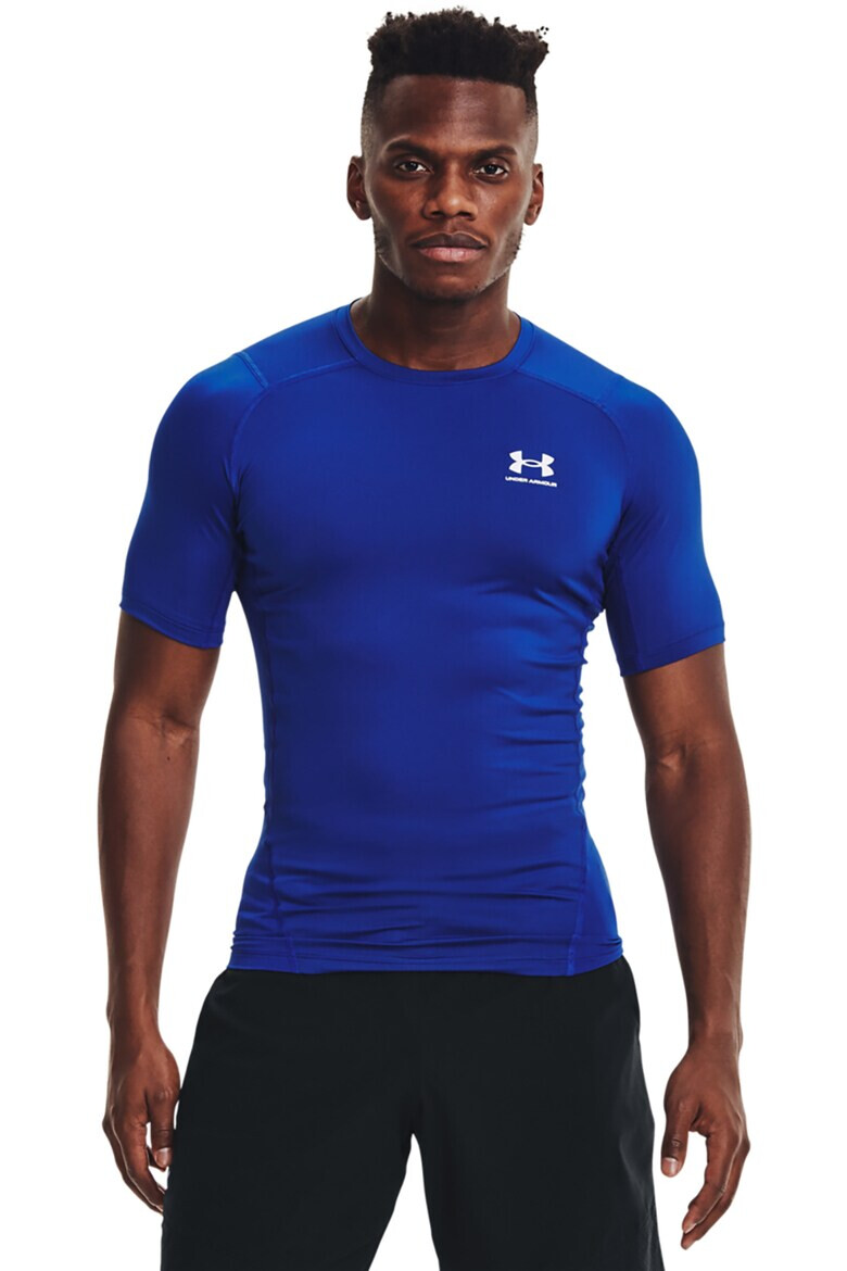 Under Armour Слим фитнес тениска с лого - Pepit.bg
