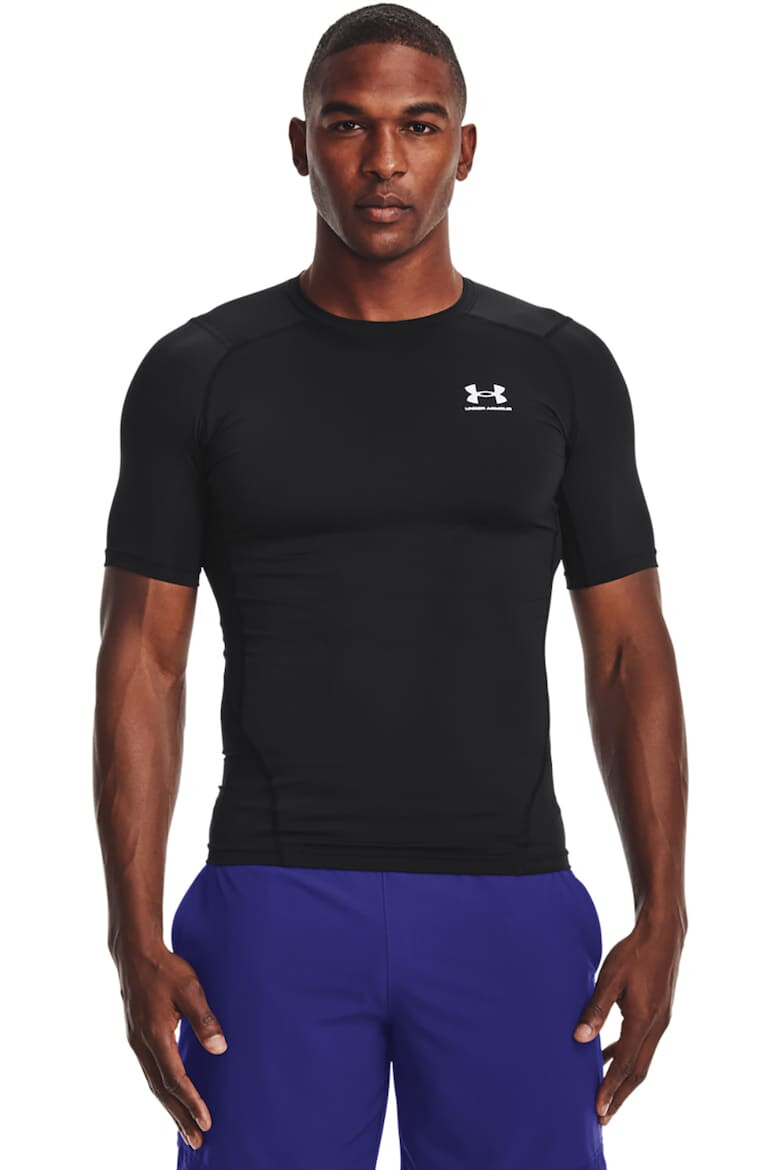Under Armour Слим фитнес тениска с лого - Pepit.bg