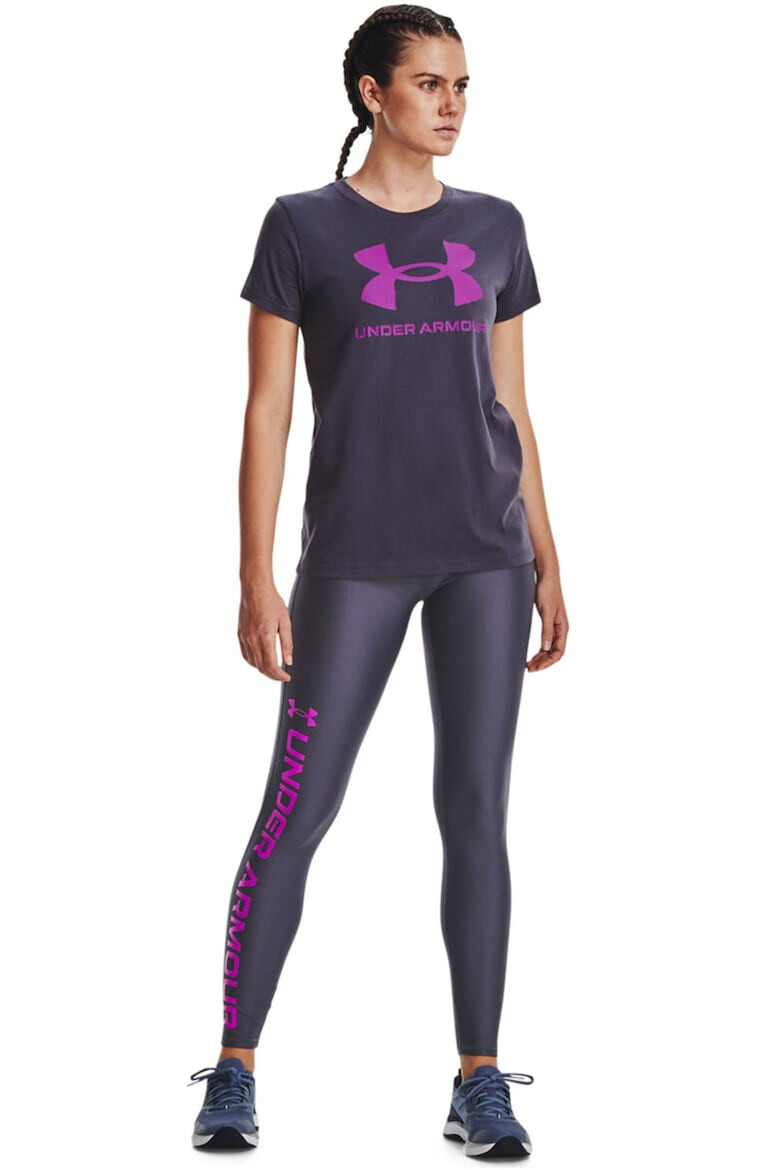 Under Armour Фитнес клин със средновисока талия и лого - Pepit.bg
